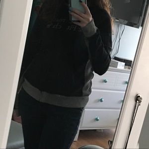 Black and Grey Abercrombie & Finch Sweatshirt